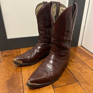 Mens Boulet Cowboy Boots Size 11